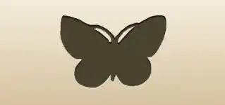 Butterfly silhouette