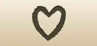 Heart silhouette