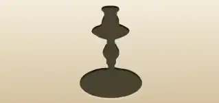 Candlestick silhouette