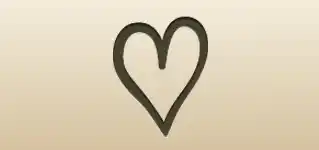 Heart silhouette