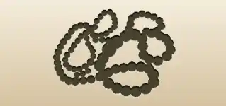 Bead Necklace silhouette