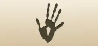 Handprint silhouette