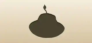 Candle silhouette