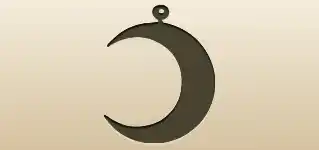 Crescent Moon silhouette