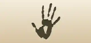 Handprint silhouette