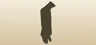 Gloves silhouette