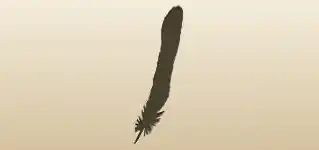 Feather silhouette