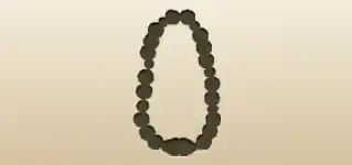 Bead Necklace silhouette