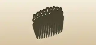 Decorative Comb silhouette