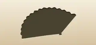 Hand Fan silhouette