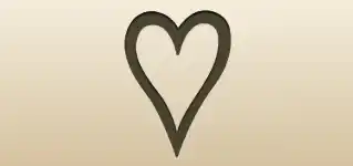 Heart silhouette