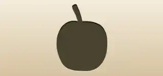 Apple silhouette