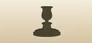 Candlestick silhouette