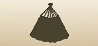 Hand Fan silhouette