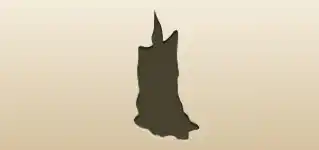 Candle silhouette