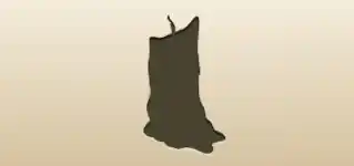 Candle silhouette