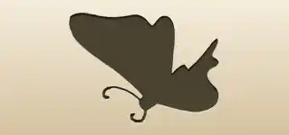 Butterfly silhouette