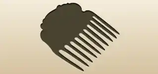 Comb silhouette