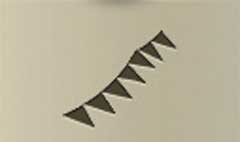 Bunting Flags silhouette