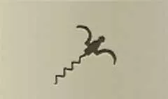 Corkscrew silhouette