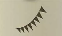 Bunting Flags silhouette