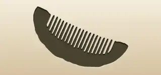 Comb silhouette
