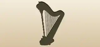 Harp silhouette
