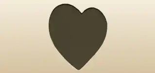 Heart silhouette