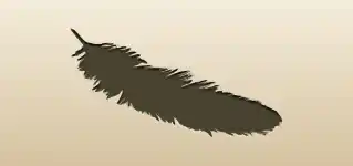 Feather silhouette