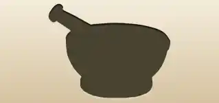 Mortar and Pestle silhouette