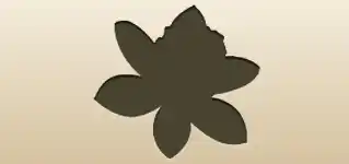 Daffodil silhouette