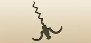 Corkscrew silhouette