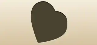Heart silhouette