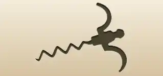 Corkscrew silhouette