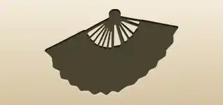 Hand Fan silhouette
