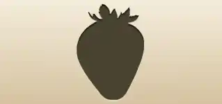 Strawberry silhouette