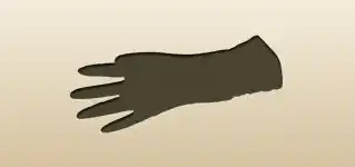 Glove silhouette