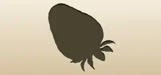 Strawberry silhouette