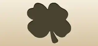 Four-leaf Clover silhouette