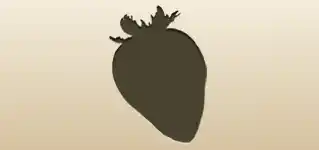 Strawberry silhouette