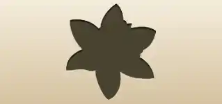 Daffodil silhouette