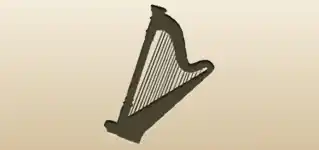 Harp silhouette