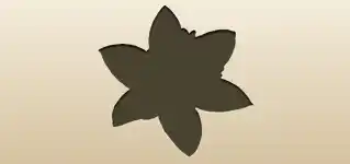 Daffodil silhouette