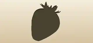 Strawberry silhouette