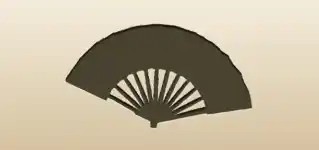 Hand Fan silhouette