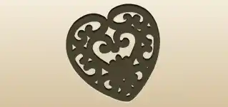 Heart silhouette