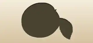 Apple silhouette