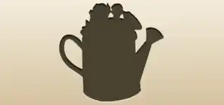 Watering Can silhouette
