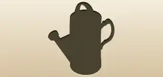 Watering Can silhouette
