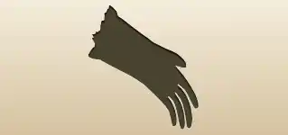Glove silhouette